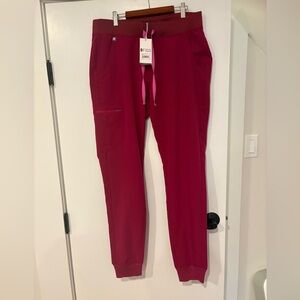 Figs Magenta Jogger Scrub Pants NWT